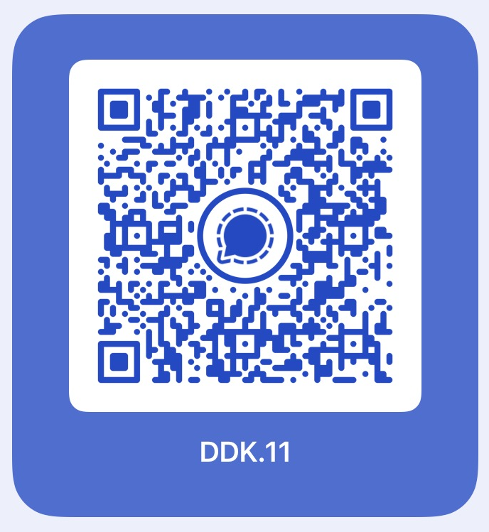 Signal QR code for DK's contact